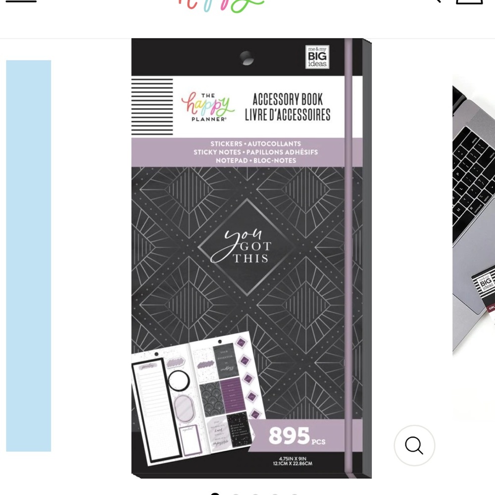 The Happy Planner Girl with Goals Accessory Book 💜